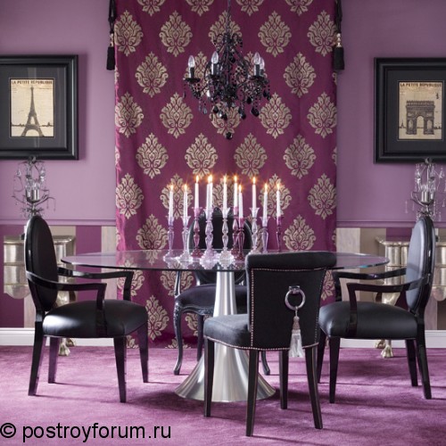 фиолетовая комната фото