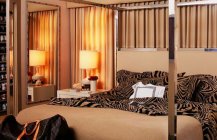 Дизайн спальни с железным каркасом