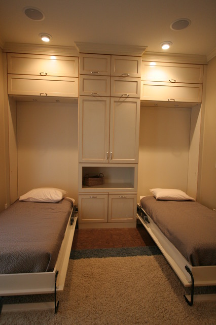 Дизайн спальни с откидными кроватями