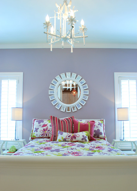 Современный дизайн спальной в синем цвете