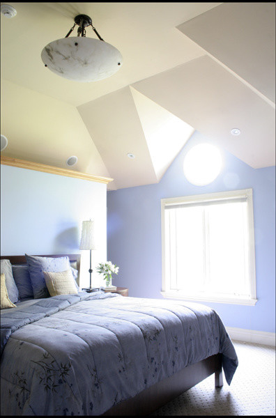 Соврменный дизайн спальной в светлых тонах
